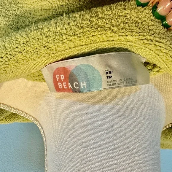 Free People Beach French Terry Pullover | Green | Soft | EUC | XS Oversized - Picture 5 of 5